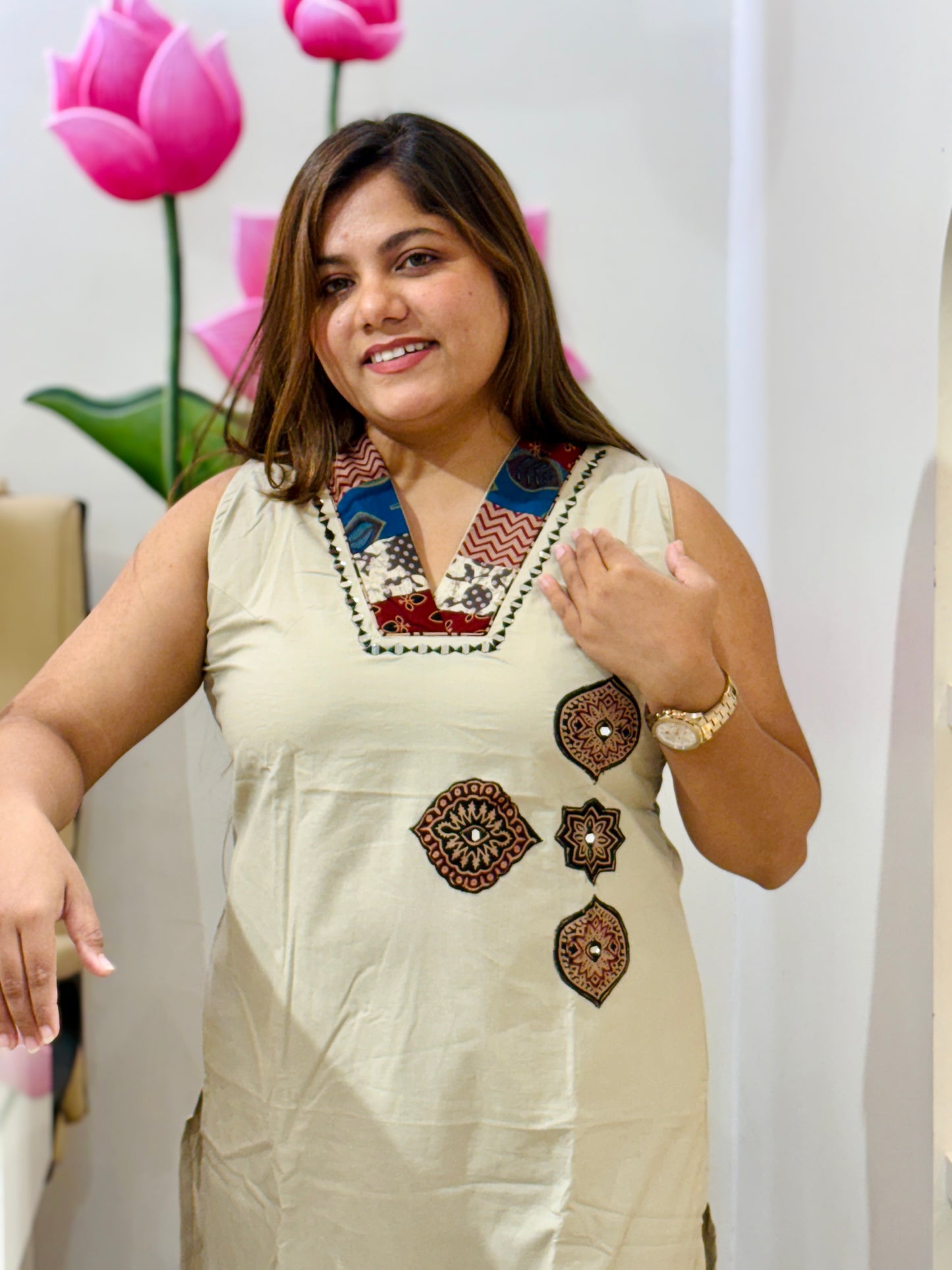 Soft Sand Printed Cotton Set #2822