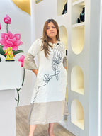 Chic Dual tone -cotton frock