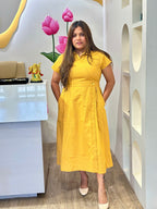 Daisy Yellow Cotton Frock
