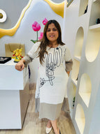 Chic Dual tone -cotton frock