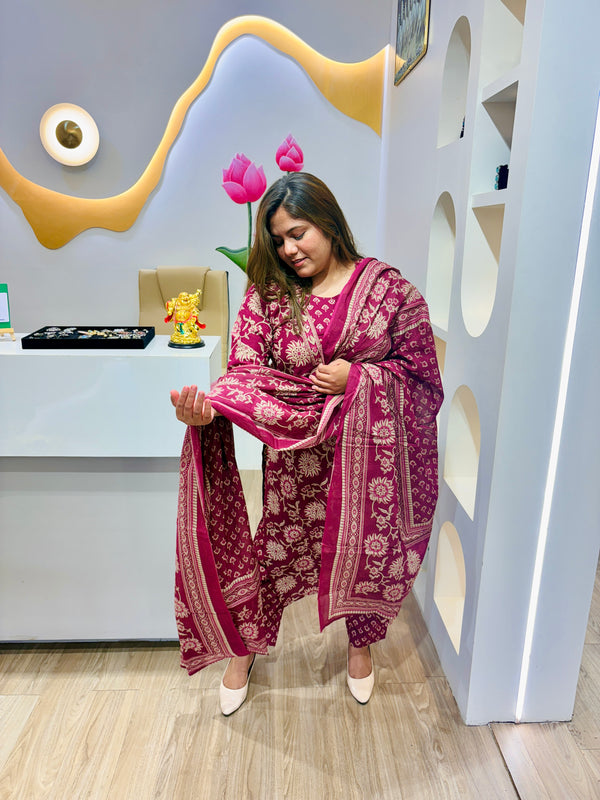 Mulberry Print Cotton Dress #2658