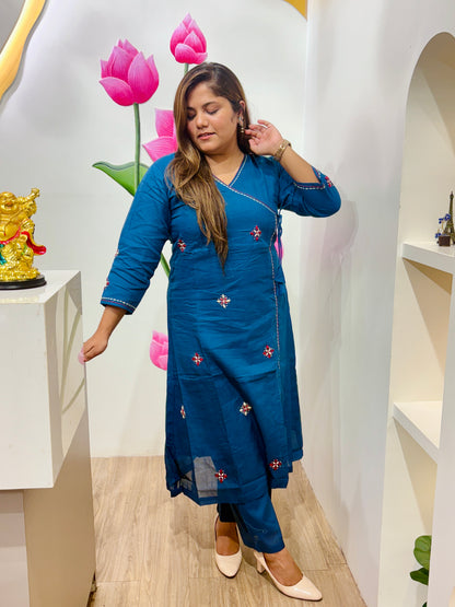 Shanvi Royal Blue Kurta-set #2841