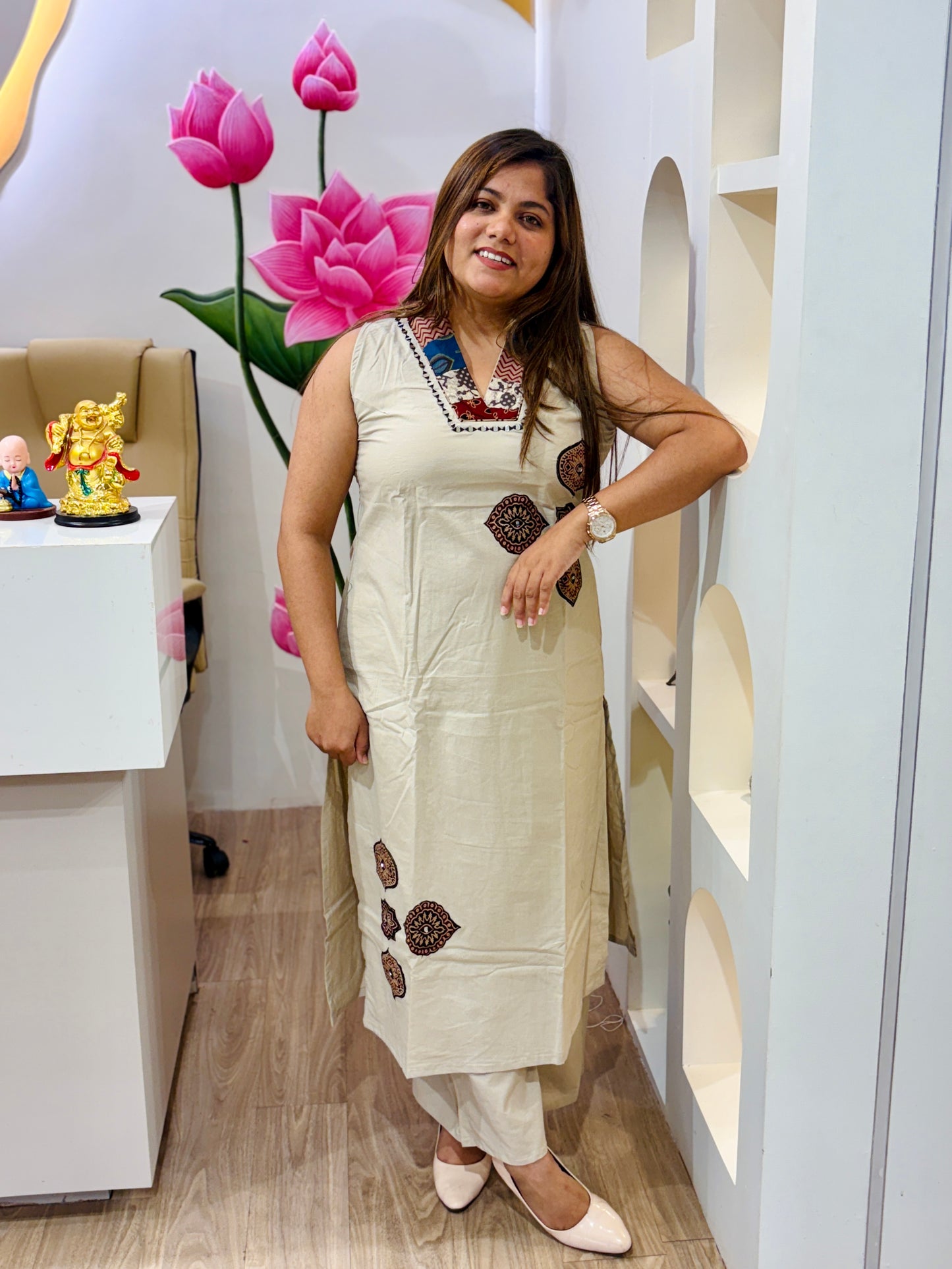 Soft Sand Printed Cotton Set #2822
