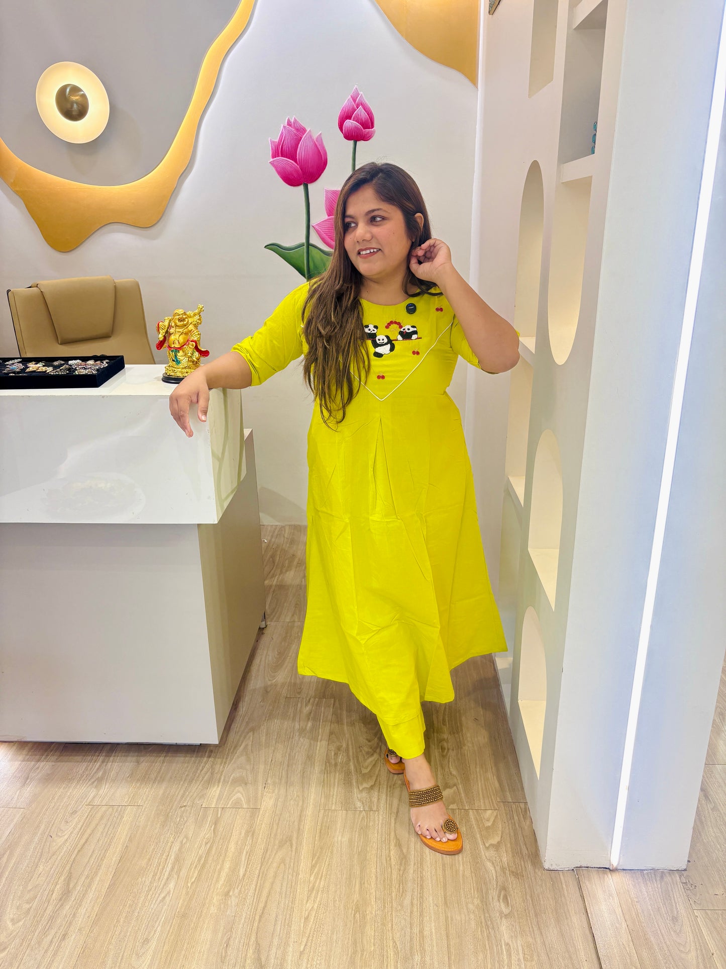 Classy liril cotton kurta set #2663