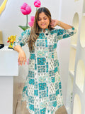 Block print Cotton Kurta Set