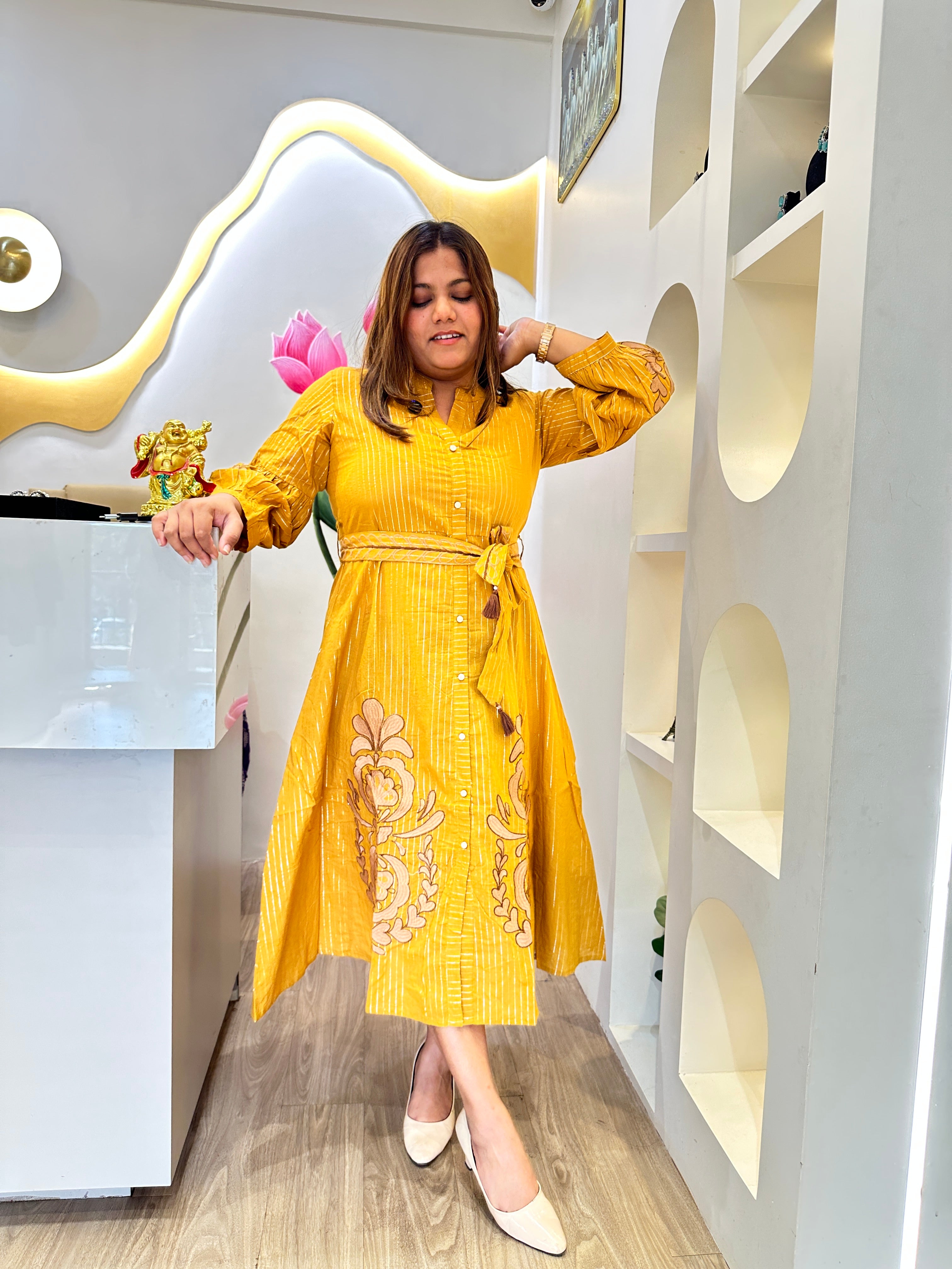 Mustrad charming -cotton frock