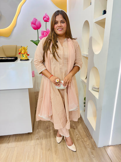 Peach Petal Anarkali #2785