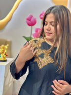 Black Royal Sequin Frock