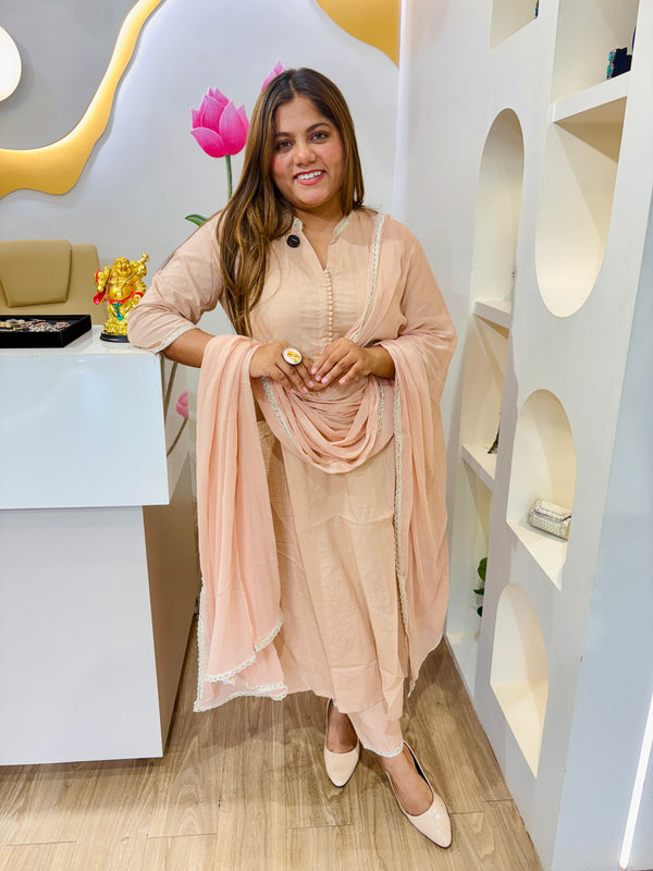 Peach Petal Anarkali #2785