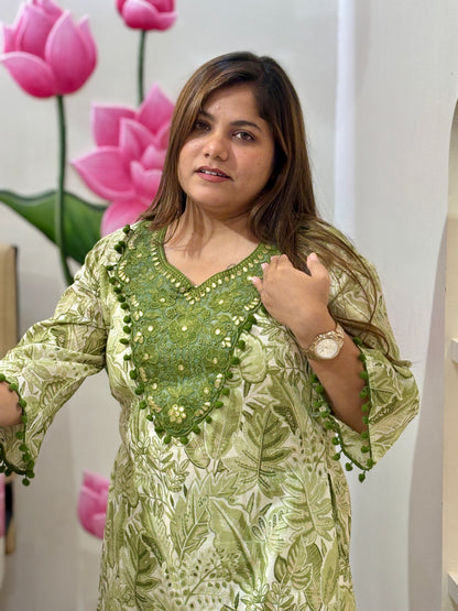 Leafy Love Kurta set #2770