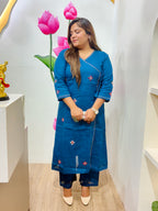 Shanvi Royal Blue Kurta Set