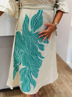 Hand painted pretty cotton frock
