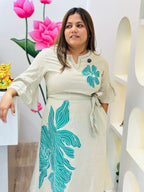 Hand painted pretty cotton frock