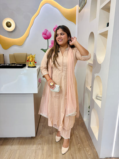 Peach Petal Anarkali #2785