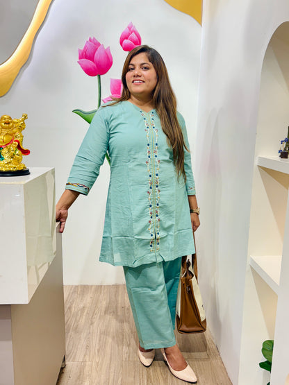 Mint Melody Co-ord Set #2835
