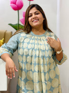 Mint Dots Breeze Kurta Set