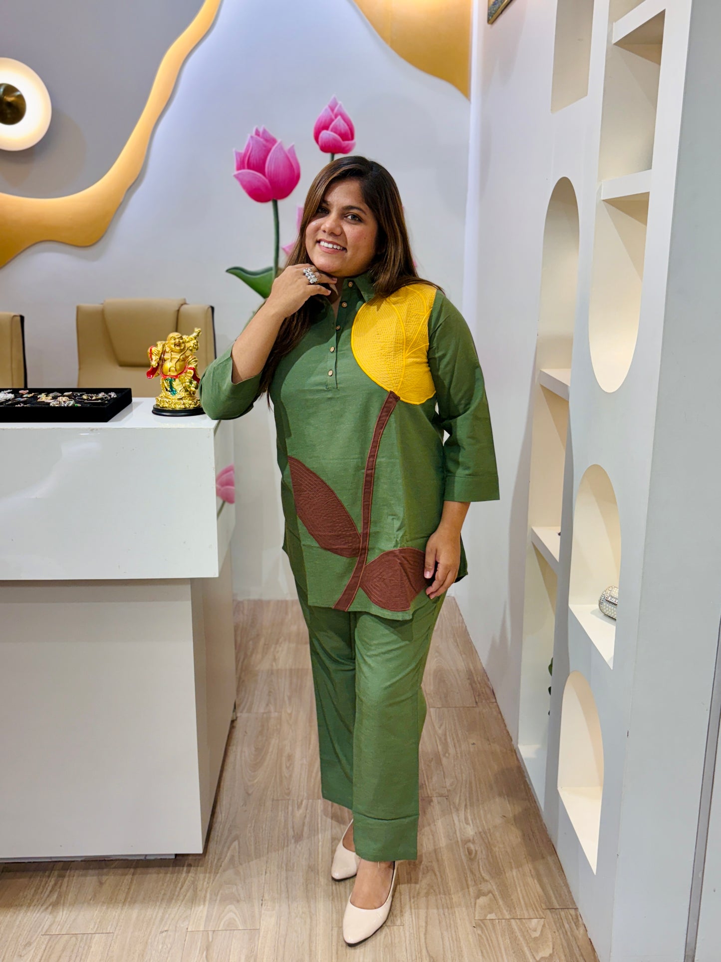 Olive Pop Co-ord Set #2773