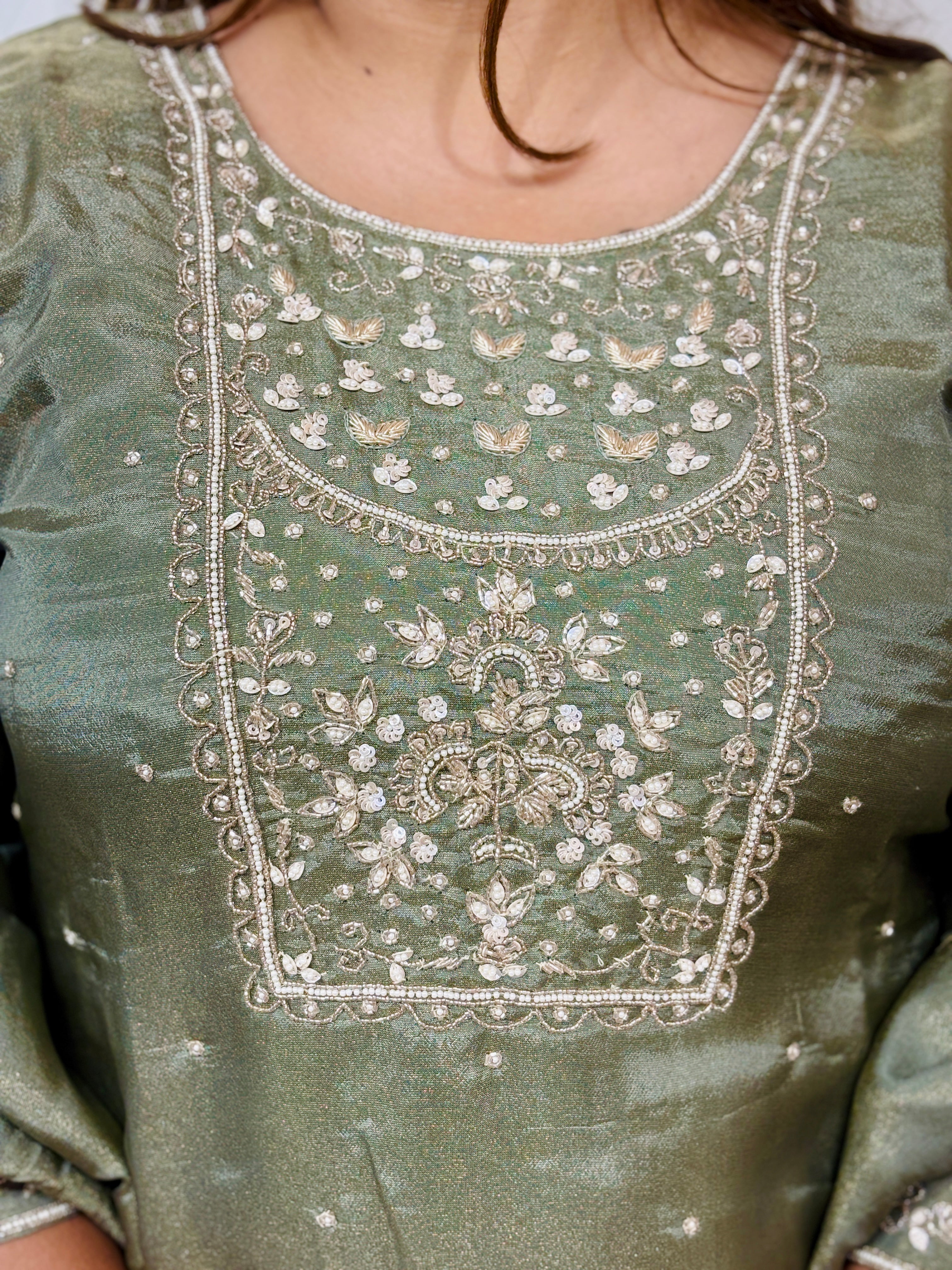 Olive Glow Suit Set