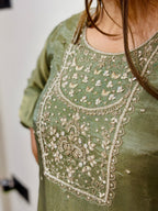 Olive Glow Suit Set