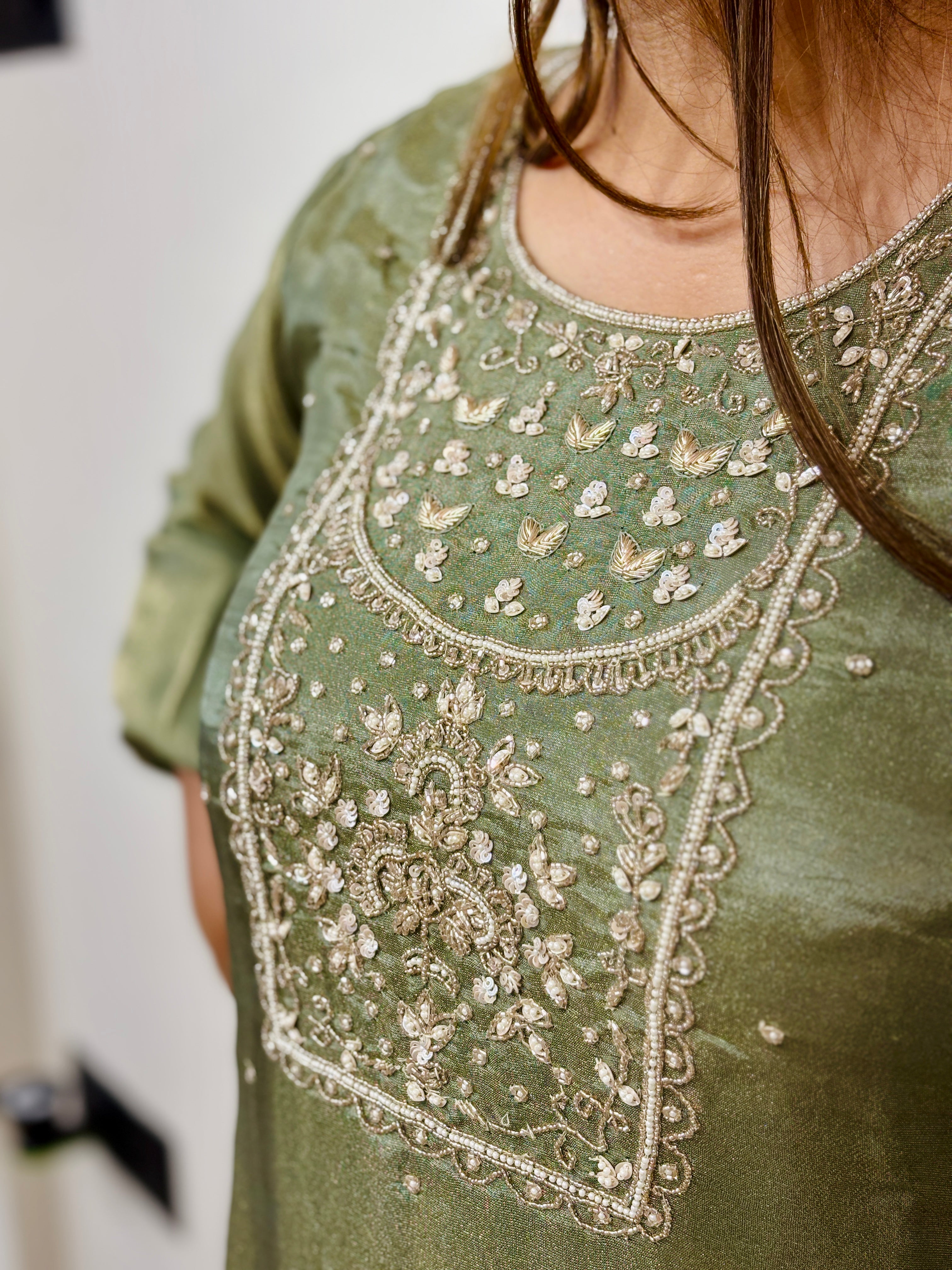 Olive Glow Suit Set
