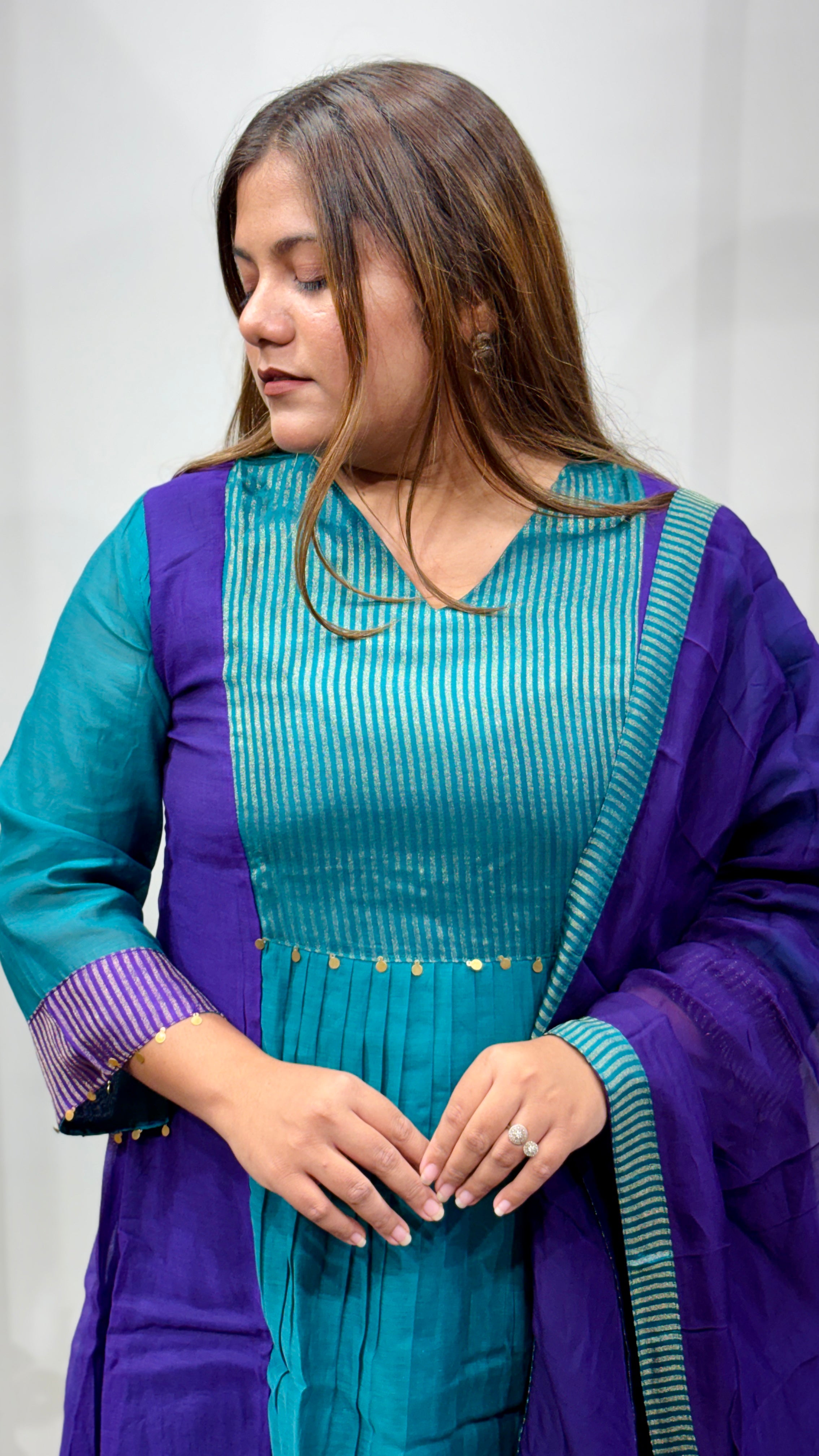 Vihana Premium Mul Chanderi Ensemble