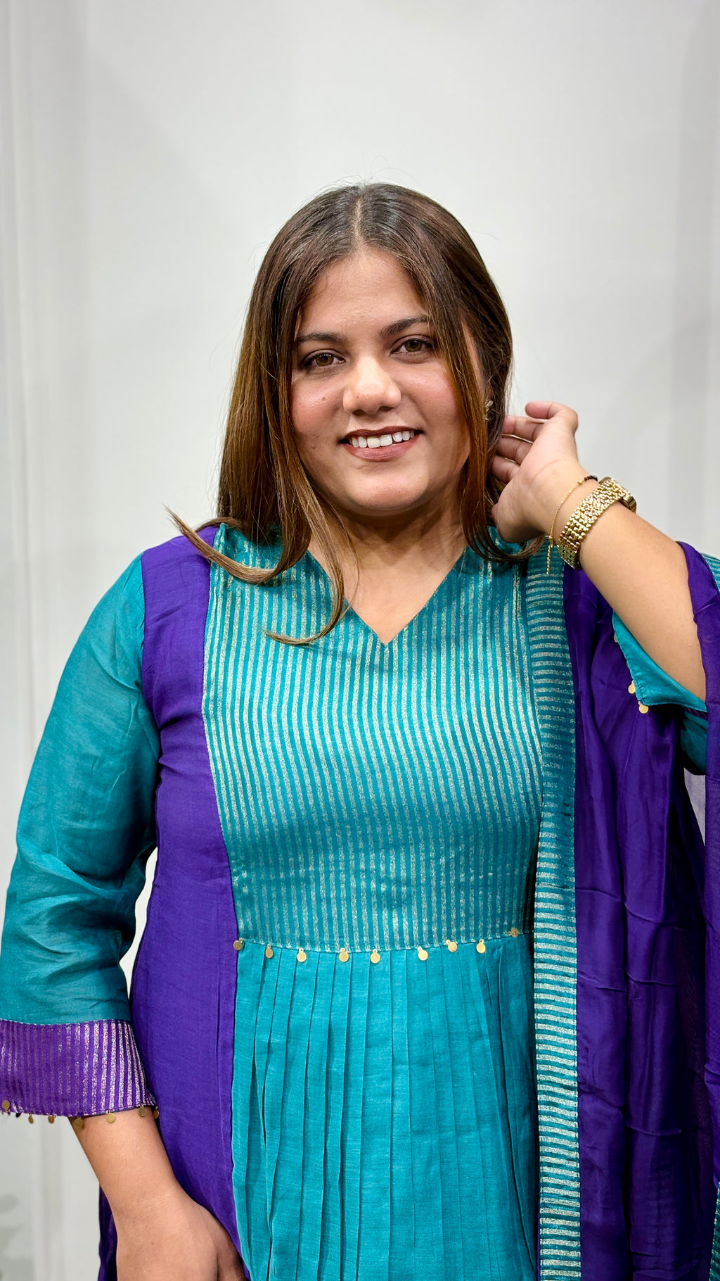 Vihana Premium Mul Chanderi Ensemble