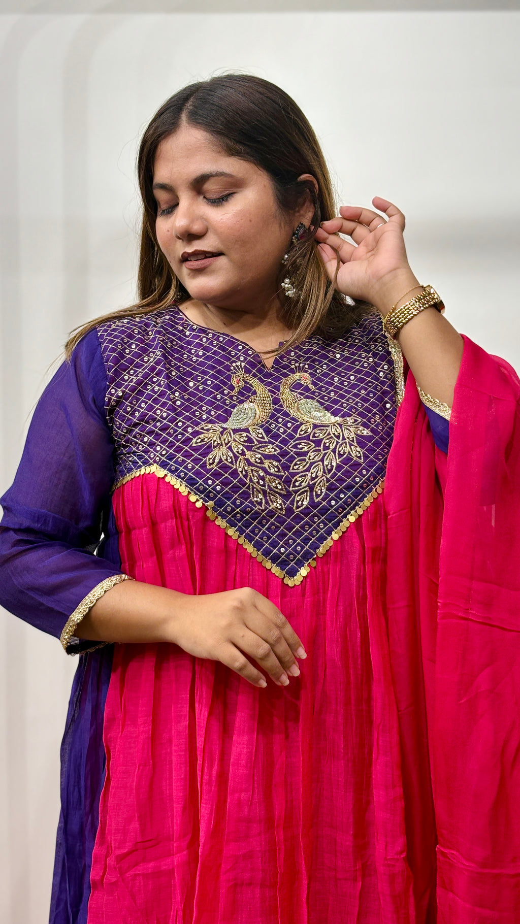 Meher Banarasi Mul Chanderi Suit Set with Dupatta