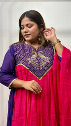 Meher Banarasi Mul Chanderi Suit Set with Dupatta