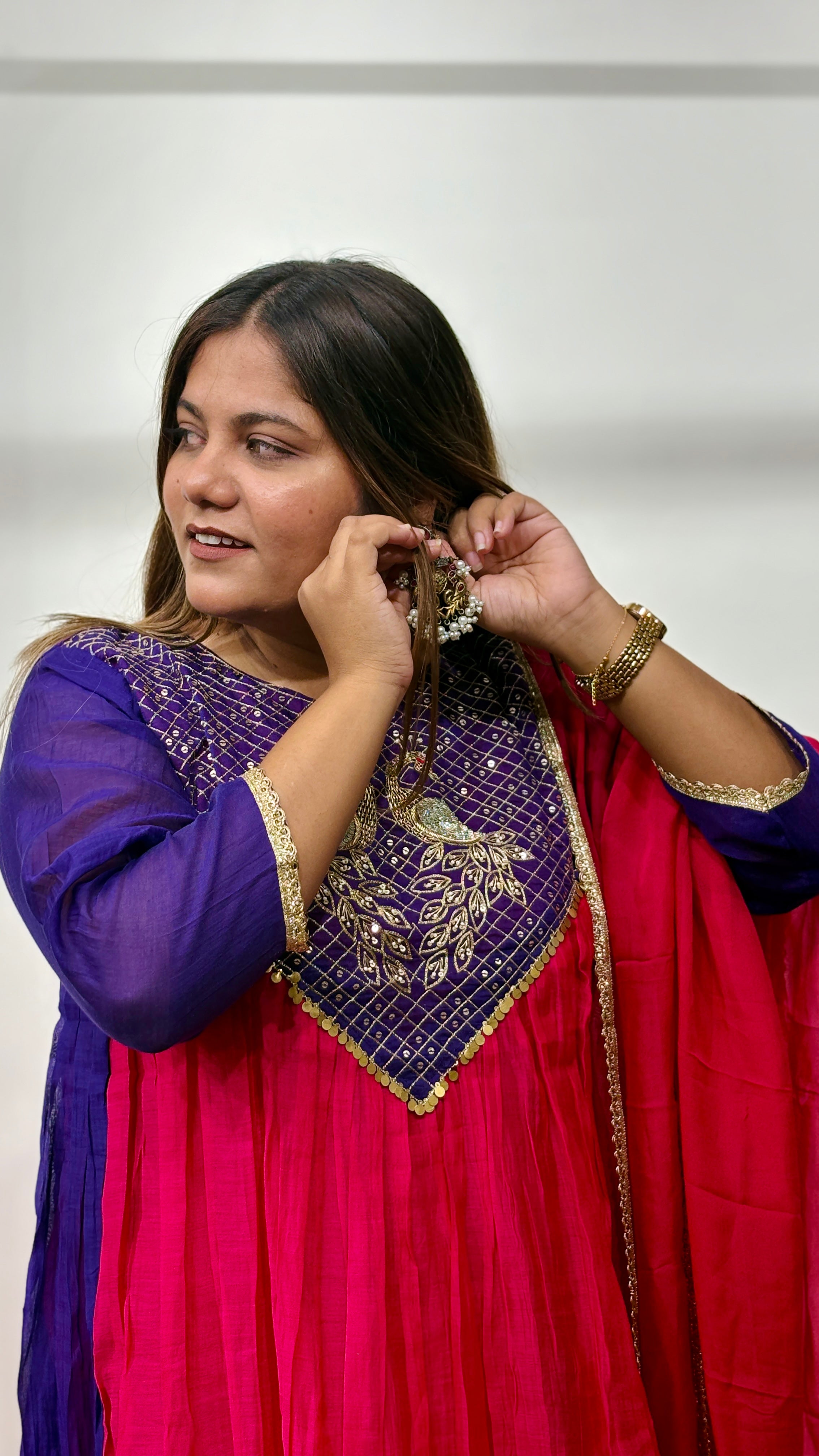 Meher Banarasi Mul Chanderi Suit Set with Dupatta
