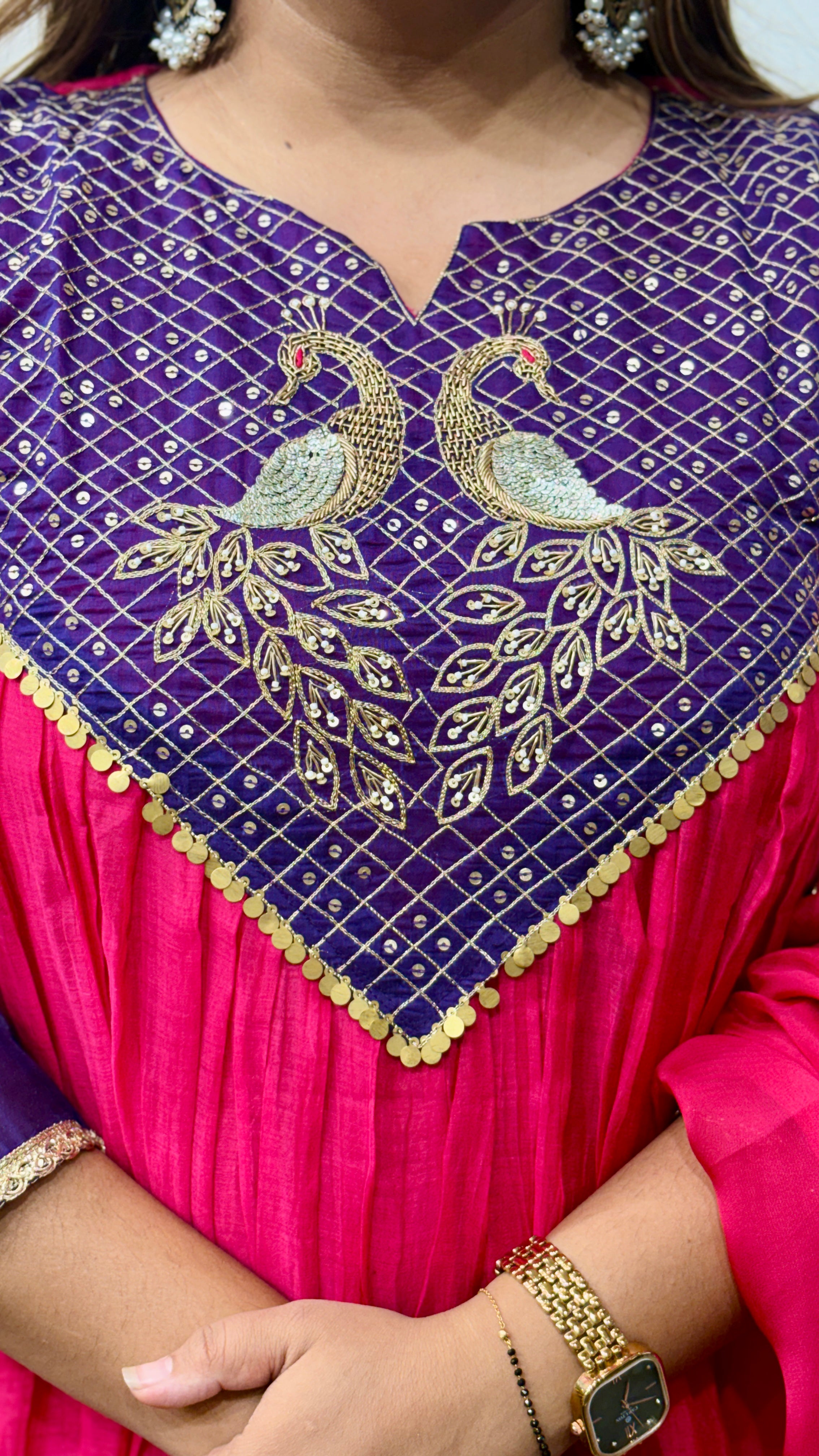 Meher Banarasi Mul Chanderi Suit Set with Dupatta