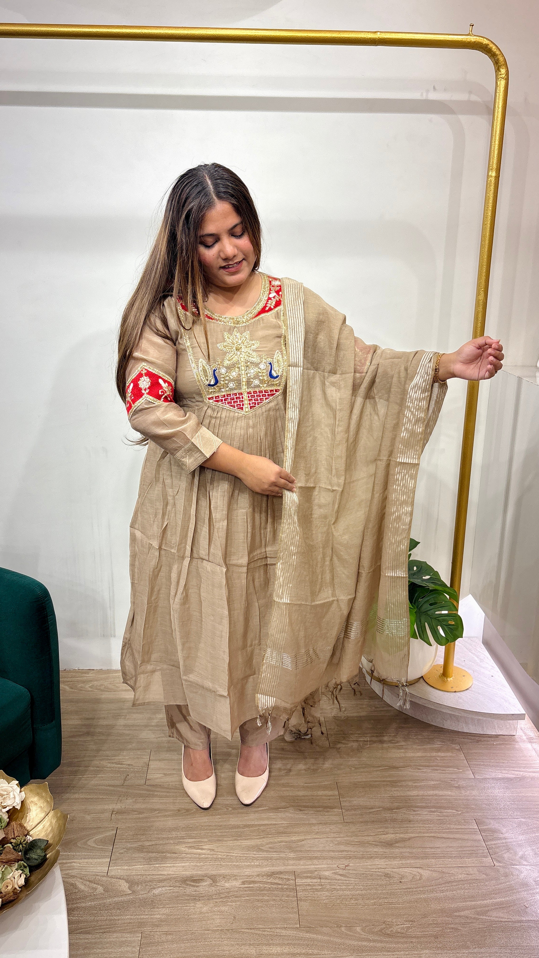 Premium Mul Chanderi Ensemble