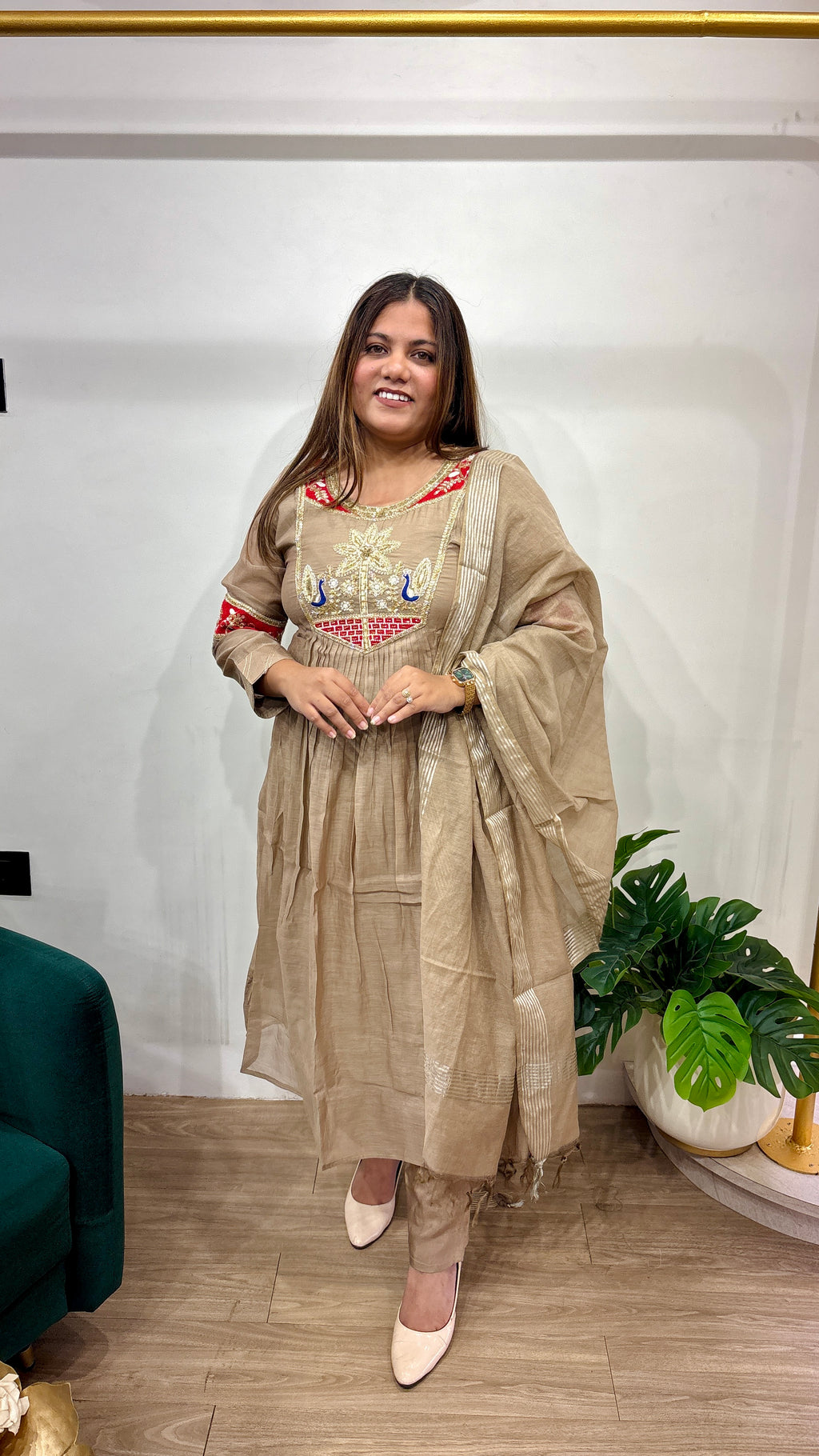 Premium Mul Chanderi Ensemble