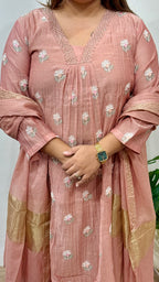 Vareesha Premium Mul Chanderi Ensemble