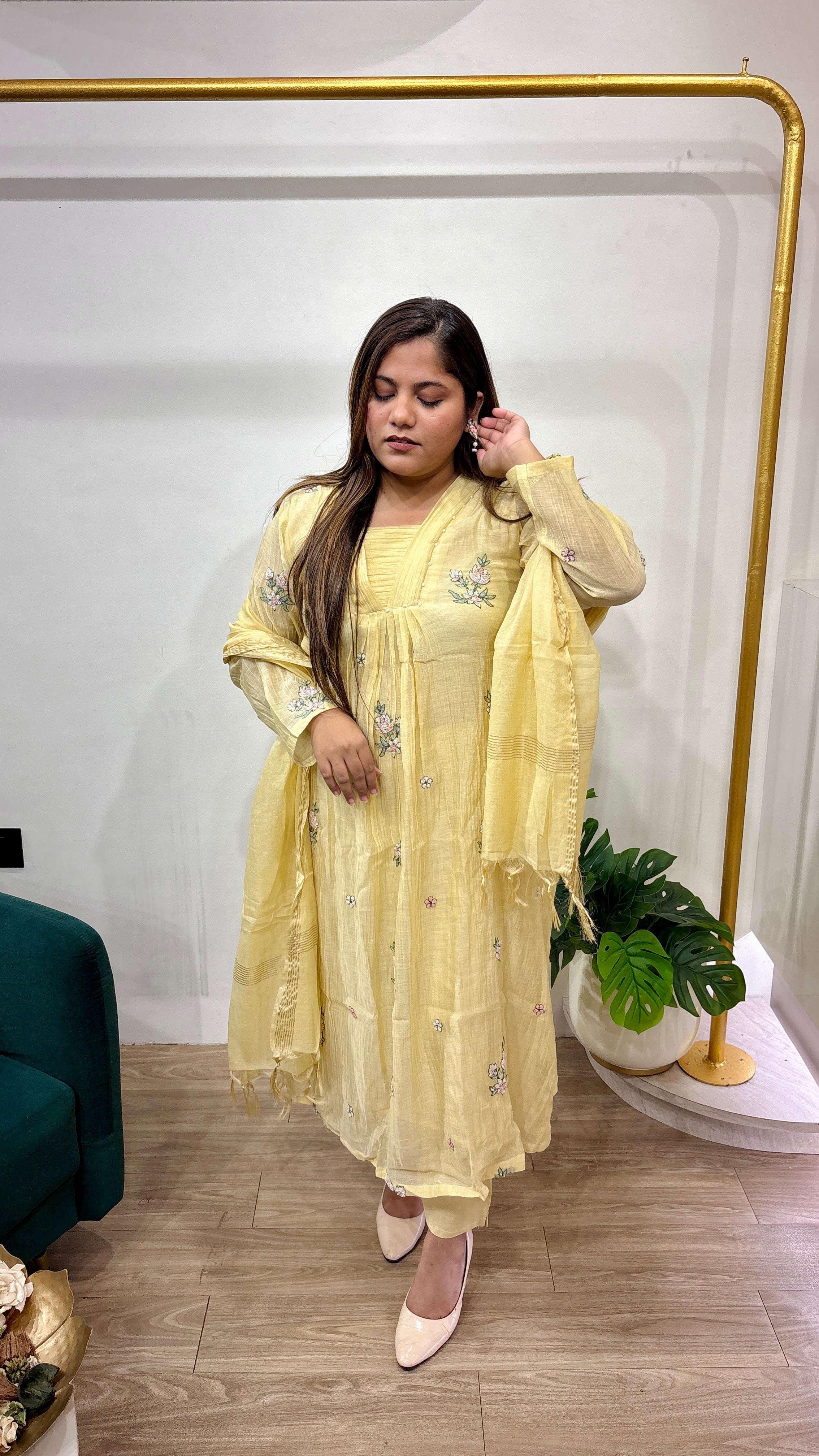 Noorika Premium Mul Chanderi Ensemble